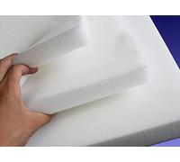 House of Thread Upholstery Foam Premium Quality Replacement Foam Sheet Cut to Any Size High Density Garden Furniture Cushions Seat Pads for Seating, Stool, Expanding Foam 60"x20"x 1"
