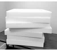 House of Threads HT Upholstery Foam Premium Quality Replacement Foam Sheet Cut to Any Size High Density Garden Furniture Cushions Seat Pads for Seating, Stool, Expanding Foam (12"x12"x5")