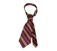 House of Velours® MEN’S LUXURY Polyester Casual Satin Neck Tie Plain Stripped Printed Wedding School Formal Halloween Fancy Dress Party Ties (Yellow Purple Striped)