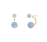 House of Vincent Arch Earrings Goldplated Silver VJ120-UEG-LA - Woman - 925 Sterling Silver Blue/Gold