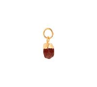 House of Vincent Birth Stone July Pendant 18 ct. Goldplated Brass VJ076-LPG-JR - Woman - Brass Gold/Red 12 mm