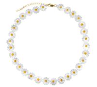 House of Vincent Daydream Choker Necklace 18 ct. Goldplated Silver J106-UNG - Woman - 925 Sterling Silver White/Yellow 37 cm