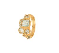 House of Vincent Pond Ring Goldplated Silver VJ230-URG-GA-58 - Woman - Stone 58