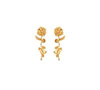 House of Vincent Wildflower Earrings 18 ct. Goldplated Silver VJ191-UEG - Woman - 925 Sterling Silver Gold