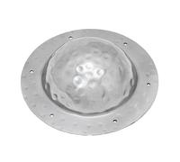 House of Warfare Hand Forged Iron Shield Boss Full Functional 12-14 Gauge Viking Umbo Battle Ready Historical Replica Armor Silver