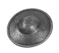 House of Warfare Late Medieval Steel Buckler - Hand-Forged 16-Gauge Combat Shield with Textured Finish for Hema, LARP, SCA, and Historical Reenactment Training, Natural, Default