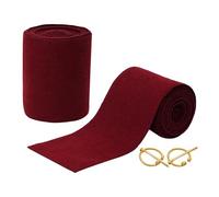 House of Warfare Medieval Leg Wraps Viking Style LARP Pirate Cosplay Costumes with Fibula, Maroon, Default