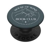 House Of Wind Book Club Lovers Unique Artistic Avid Readers PopSockets Swappable PopGrip
