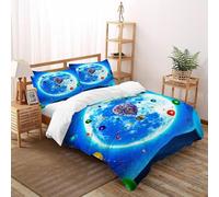 House on Balloons 3 Pcs Bed Set Creative Design Art 3D Printed King Size Boys Soft Microfiber With Sheet Pillowcases Super King（260x220cm）