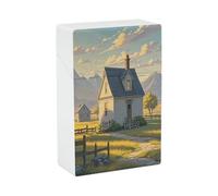 House on The Prairie Cigarette Case Waterproof Cigarette Protective Cover Push Open Cigarette Holder Case Crushproof Cigarette Box for Smoking Accessories 20 Capacity Normal Size