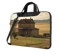 House on the Prairie Laptop Bag 13-15.6Inch, 360° Protective Laptop Sleeve Case Shockproof Messenger Shoulder Bag Waterproof Computer Case Carrying Cover Briefcases for Men Women