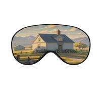 House on The Prairie Sleep Mask for Men Women Elastic Strap Eyeshade Lightweight Sleeping Blindfold Soft Breathable Eye Cover Comfortable Sleep Shade Cover for Sleeping Travel
