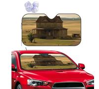 House On The Prairie Windshield Sun Shade for Car Personalized Window Sunshades Foldable Sun Heat Uv Rays Visor Protector to Keep Your Vehicle Cool for Universal Cars SUV Truck 55x29.9 Inch