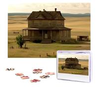 House On The Prairie Wooden Puzzles 1000 Pieces Personalized Jigsaw Puzzle For Adults Interesting Custom Photo Puzzles Gift For Holiday Birthday Wedding Anniversay