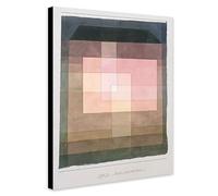 House Outside and Inside by Paul Klee Wall Art - Wrapped Framed Canvas Wall Art (A1 [32 x 24 inch / 81 x 61 cm])