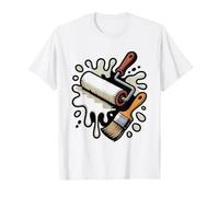 House Painter American Flag Patriotic Trade Blue Collar T-Shirt