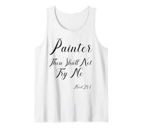 House Painter Decorator Bible Quote Painter Thou Shall Not Tank Top
