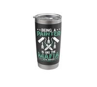 House Painter Decorator Drawing Attention Wherever We Go Stainless Steel Insulated Tumbler