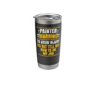 House Painter Decorator Painter Warning to Avoid Injury Do Stainless Steel Insulated Tumbler