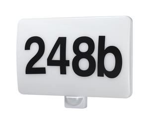 House Plaque Sign LED Lamp with Motion Sensor Dusk to Dawn 1600lm IP65 Customize