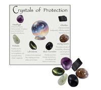 House Protection Natural Crystal Set for Negative Energy Removal, Home Protection Healing Stones for EMF Cleansing & Spiritual Blessing, Ideal for New Home Gift, Housewarming Kit (protection)