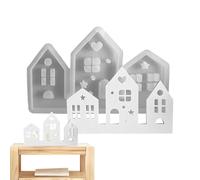 House Resin Moulds - House Resin Casting Moulds | House Silicone Mold | Candle Making Moulds | House Candle Moulds | Houses Casting Tools Gypsum Moulds Plaster Resin Molds Home Decor
