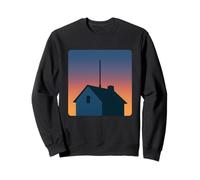 House Roof Vertical Antenna Sunset Sweatshirt