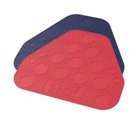 House Rules Red/Blue Silicone Beer Pong Mat (2pc) - 10-Cup Pong, 2 Water Cups, 4 Balls per Mat - Adults