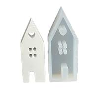 House Shape Candle Making Mold Gingerbread House Silicone Mold Christmas House Shape Candle Mold Baking Brownie Jelly Cake Pudding Ice Cream Magd