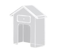 House Shape Doorbell Rain Cover Plastics Clear Doorbell Rain Cover Protector Weatherproof Bells Protector