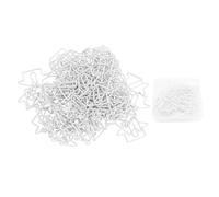House Shaped Paper Clips, Fancy Paperclips Made of Iron Wire, Decorative Multifunctional Paper Clips for Organizing Marking and Gifting, 100Pcs in Clear Storage Box (White)