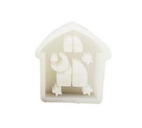 House Shaped Silicone Molds for Making Soap Christmas Decorations Gypsum Decorations, Epoxy Resin Plaster Molding