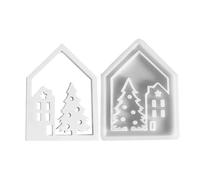 House Shaped Silicone Mould, House Shaped Mould - House Concrete Mould | Plaster Moulds for Making Home Decorations, Epoxy Resin Moulds, Casting Moulds