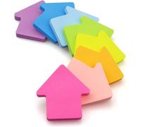 House Shaped Sticky Notes, 3×3 Inches, Bright Colors Self Adhesive Note Pads for Home Office Notebook