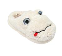 House Shoes, Funny Fuzzy Slippers for Women Cute Fashion Household Slippers with Memory Foam Casual Going Out Winter Slipper Comfortable Non-Slip Wide Fit Slipper White