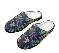 House Shoes Green Weed1 Slipper M