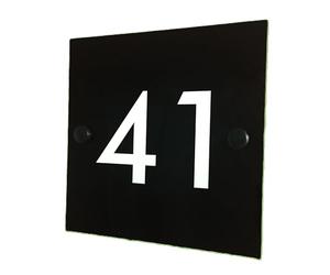 HOUSE SIGN PLAQUE Personalised Door Number for Your Address Home Room Modern Acrylic Long Lasting Weatherproof Indoor or Outdoor Custom Sign