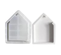 House Silikonformen für Epoxidharz - Hausform Silikonform | Hausform Epoxidharz Casting Craft Form | Hohldesign Seaside Home Form für Blumenkonservierung Buchenden Probe Hochzeit Valentine