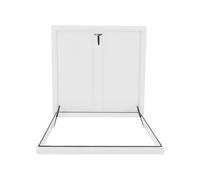 House Skylight Lid Outdoor Roof Maintenance Hatch Easy to Open and Close Attic Baffles Shopping Centre Rooftops(100x100cm/3.28x3.28ft)