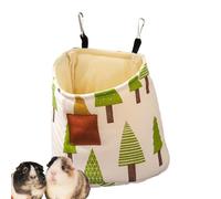 House Sleep Gerbil - Fluffy Rodent Hammock, Hanging Rest Bag | Nap Station Station, Miniature Mammal Bedding Cabin, Warm Fleece Sleep Pod, C