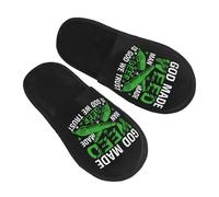House Slipper God Made Weed Man Made Beer Is God We Trust Soft Home Slippers Lightweight Cosy Hotel Slippers Bedroom Family L