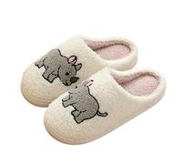 House Slippers, Cartoon Slippers for Womens Mens Cute Cozy Warm Slip-on Shoes for Indoor and Outdoor Meet at Midnight Strawberry Evil Eyes Heart Slippers