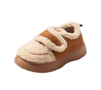 House Slippers for Women, Autumn Winter Plush Thick Soled Slippers Extra Wide for Swollen Feet Ladies Warm Comfortable Slip On Home Ladies Shoes Slipper Womens Sliders Size 5 (B,6)