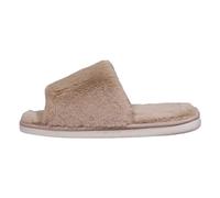 House Slippers,Leaves Ladies' Deluxe Fluffy Memory Foam Slip On Slippers Cozy Faux Fur Lined Open Toe House Slides