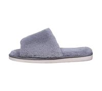 House Slippers,Leaves Ladies' Deluxe Fluffy Memory Foam Slip On Slippers Cozy Faux Fur Lined Open Toe House Slides