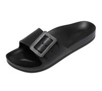 House Slippers Men Mens Walking Sandals Men Slides Women Couples Thick Athletic Slides Lightweight Comfort Women Couples Cloud Indoor Outdoor Flip Flops & Thong Sandals Rubber Sliders Beach Black