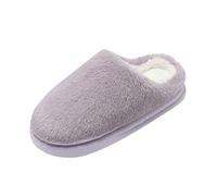 House Slippers Women's Felt Slippers Women's Winter Plush Warm Slippers Ultralight House Slippers Leisure Felt Slippers Platform Slippers Fluffy Slippers Cosy Home Shoes, purple, 8 UK