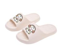 House Slippers Women's Men Thick Soles Stepping Feeling Light Soft Soles Slipper Ladies Printed Cloud Sliders Lovers Summer Home Non-Slip Slides for Shower Bathroom Pool Indoor Outdoor Size 3-8