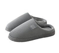 House Slippers Womens Winter - Plush Slip On Slippers Women - Ntislip Cosy Slipper WinterSlipper Home Use Flannel House Shoes Wear The Fluffy Slipper Outside Wide Fitting Shoes Grey