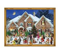 House Snow Richard Sellmer Advent Calendar 355 x 265 mm glitter